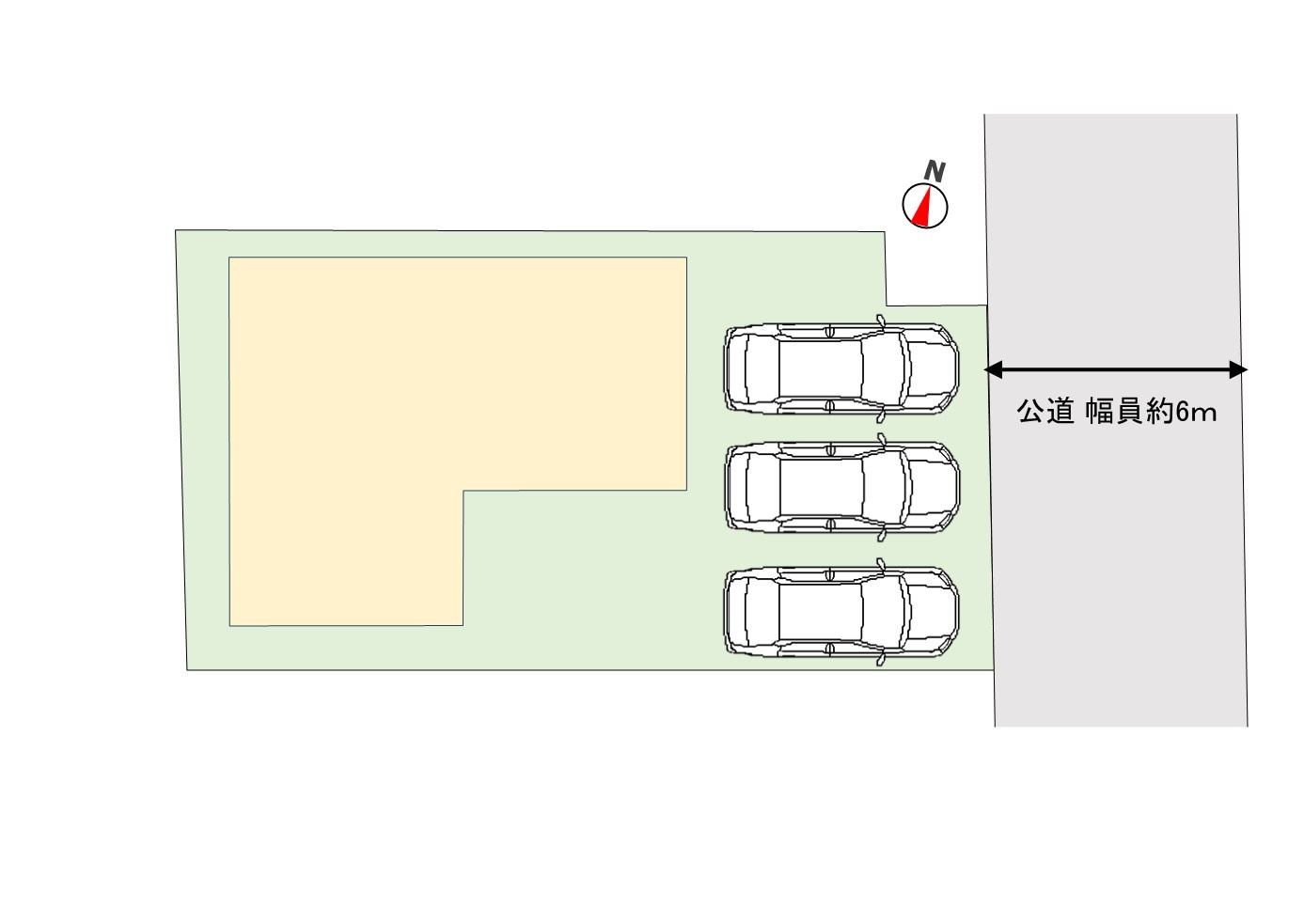 駐車3台可(車種による)。教育・商業施設が整った暮らしやすい住環境です。