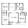 長岡天神ハイツ5号棟の間取り