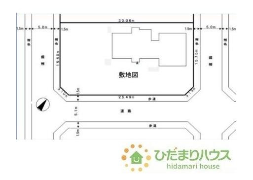 3方角地で日当たり抜群！