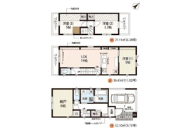 赤羽北3丁目新築戸建の間取り