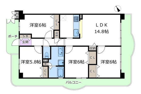 ロイヤルコート豊中参番館の間取り