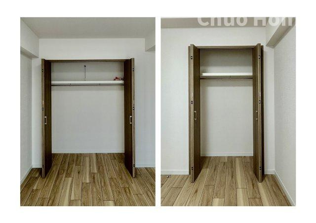 居室にはクローゼットを完備し、自由度の高い家具の配置が叶うシンプルな空間です。お子様の成長と必要になる子供部屋を与えるにはぴったりの間取りですね。