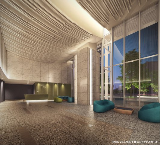 【HARUMI FLAG SUNVILLAGE T棟のロビー】