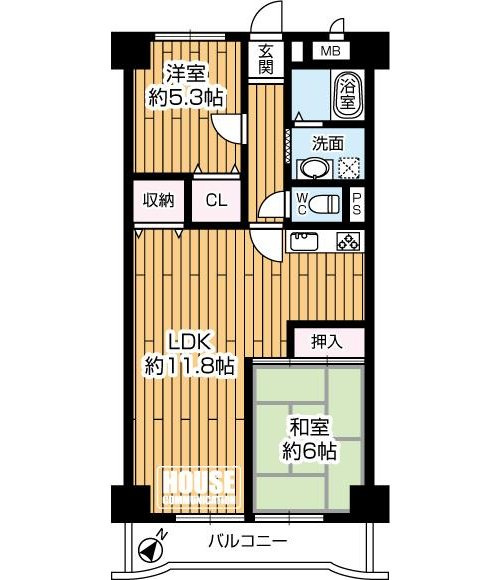 パークプラザ森小路の間取り