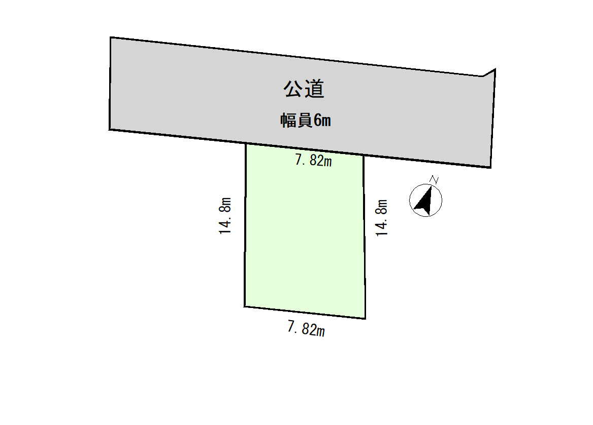 約30坪の土地になります。