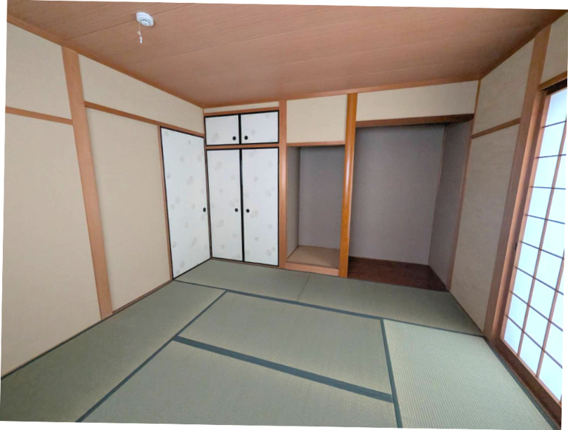明るい和室です