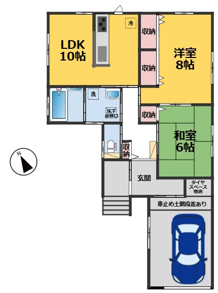 【中古戸建 新潟市秋葉区横川浜の間取り】