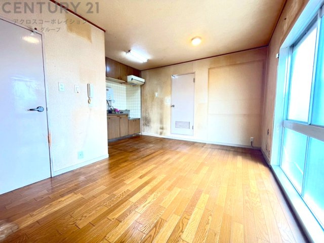 南向きのバルコニーに面しており、明るい光が入ります。