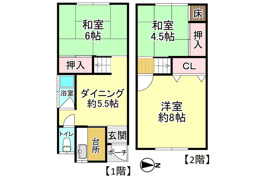 藤井寺市大井４丁目 戸建の間取り