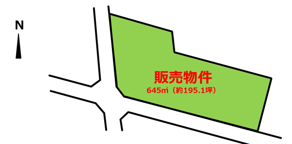 【北杜市大泉町谷戸　売別荘地の間取り】