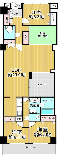 間取り：328000683381