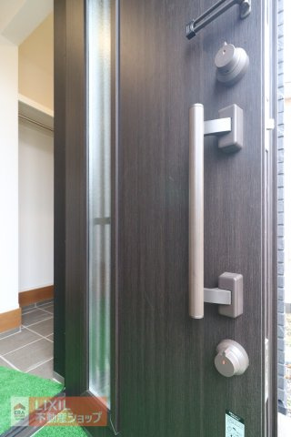 【防犯設備】現地完成写真。2重で安心のダブルロック。
