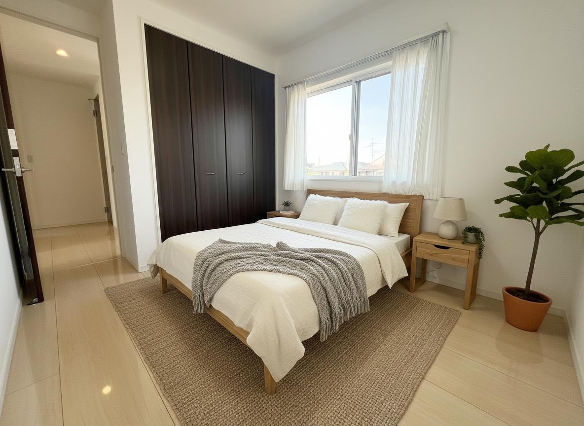 2階5.3帖の洋室は子供部屋にもちょうどいいサイズ♪※家具はCGです