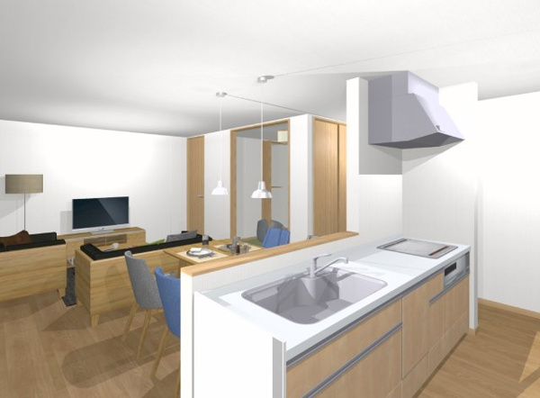 【社ノ木一丁目の完成予想図】