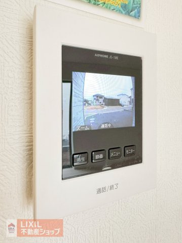 【TVインターホン】現地完成写真。カラーTVインターホン。