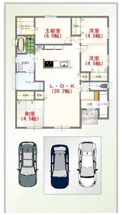 駐車場　2台