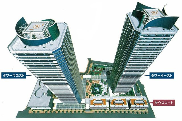 42階建てツインタワーマンション