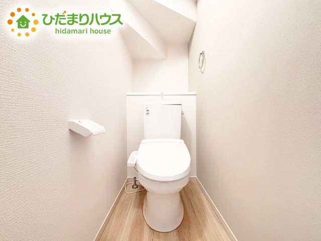 1・2階にトイレあるため、同時に利用でき混雑を避けられますね