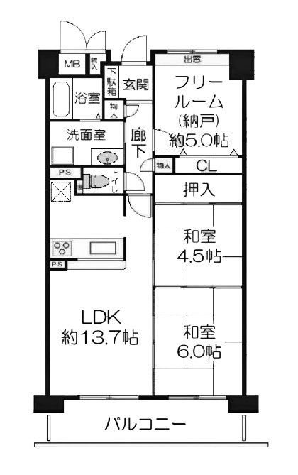 間取り：326000240772