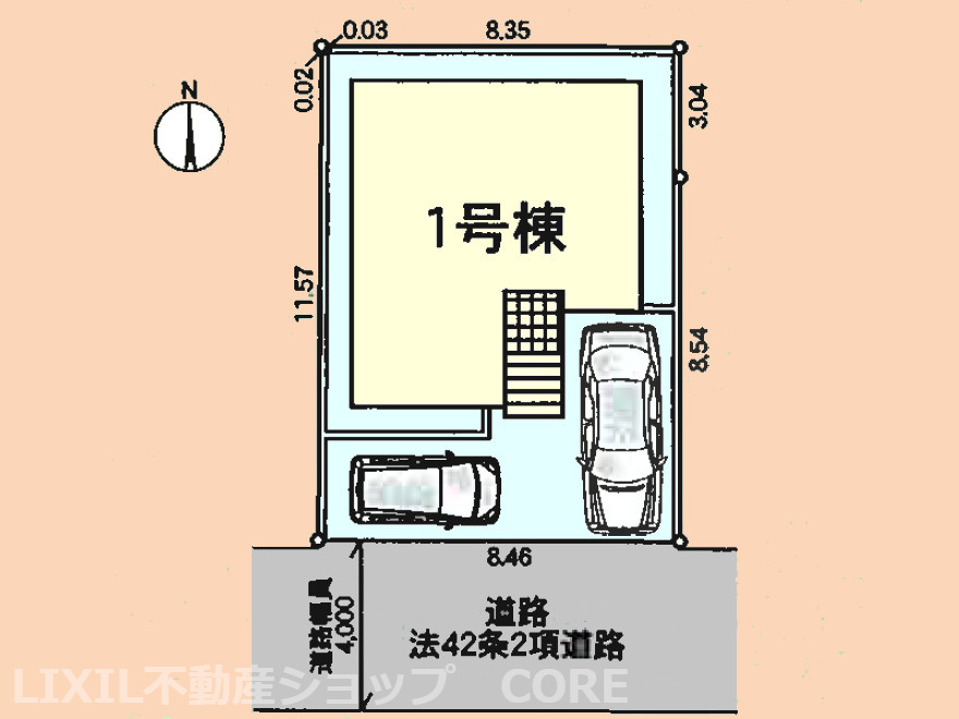 カースペースは嬉しい2台分ございます（車種による）南道路につき、陽当りも良好です。
