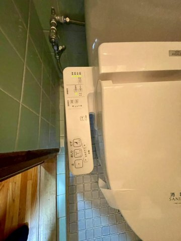 温水洗浄便座がついています！
