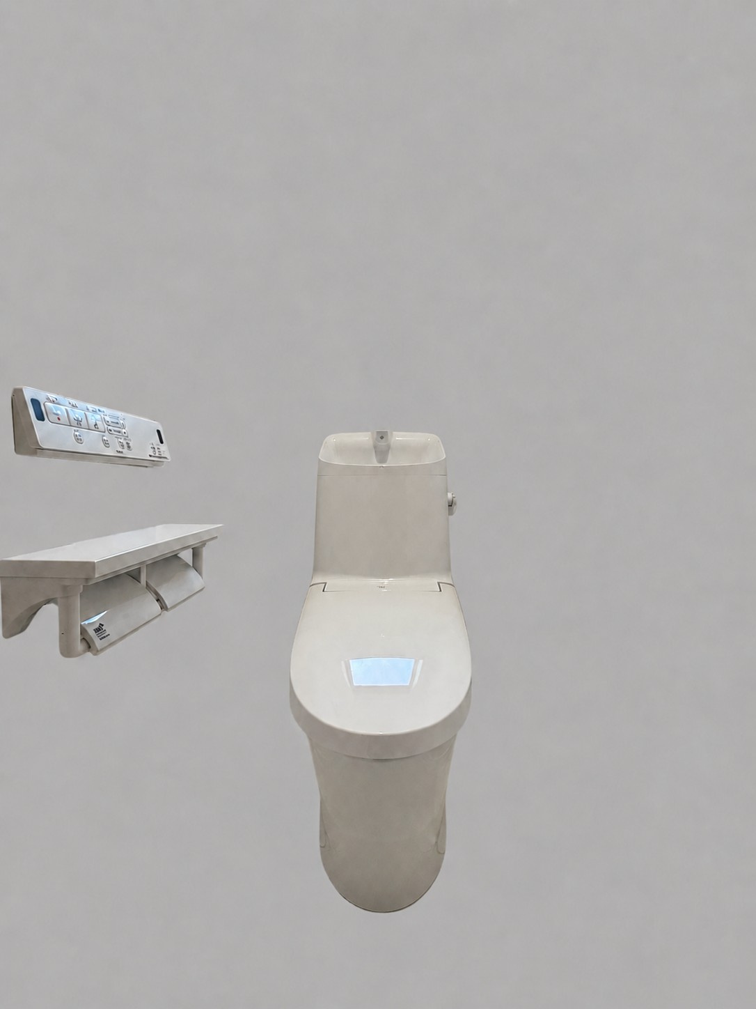 【トイレ】　温水洗浄便座付きのトイレ空間は、毎日の生活を気持ちよく過ごせます。※画像はイメージです。　嬉しいタオルリングやペーパーホルダーも完備です。