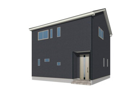 宇部市大字際波の新築戸建ての外観