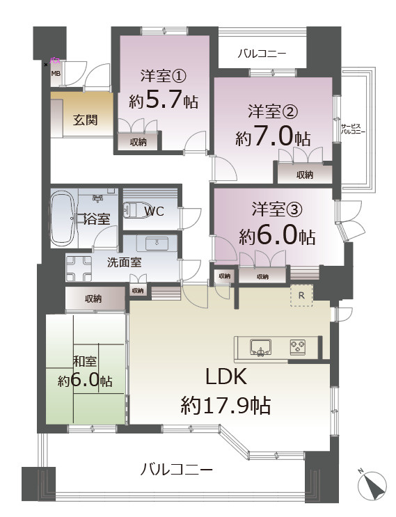 間取り：304000354350