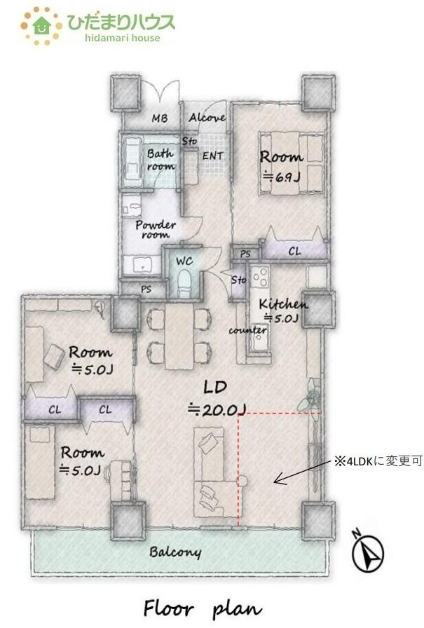 間取り：308000153335