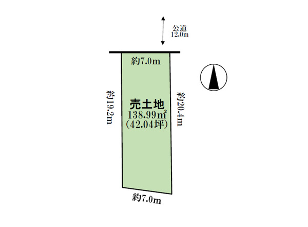【清須市新清洲六丁目 土地の間取り】