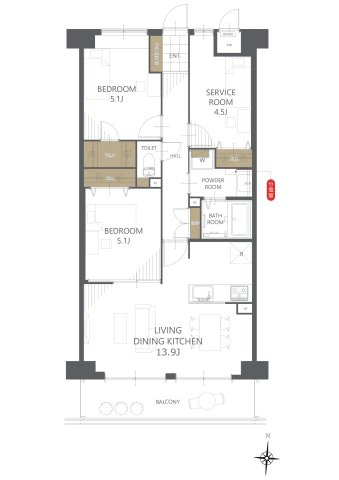 間取り：327002110584