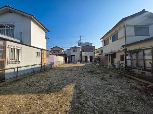 【宇治市槇島町北内 売土地 建築条件付きの前面道路含む現地写真】