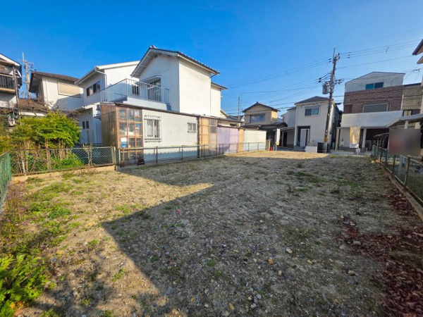 【宇治市槇島町北内 売土地 建築条件付きの前面道路含む現地写真】