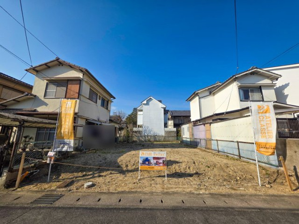 【宇治市槇島町北内 売土地 建築条件付きの前面道路含む現地写真】
