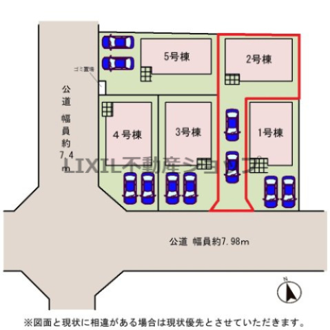 【区画図】区画図です。分譲地の奥側なのでプライバシーを確保したい方にオススメの区画です！