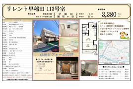 リレント早稲田　仲介手数料無料 9万円現金プレゼント中のその他