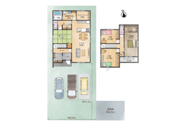 ダイマルタウン　岐阜市　下奈良7　Ａ棟の間取り