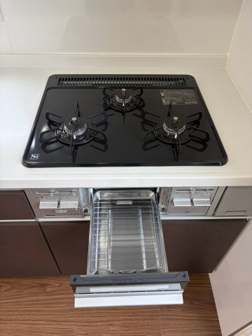 三口グリル付でお料理の効率があがります