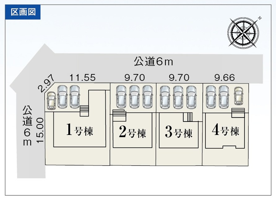 3号棟の区画図です