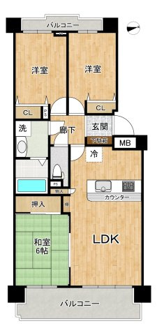 間取図　※図面と現況が異なる場合は現況優先といたします。