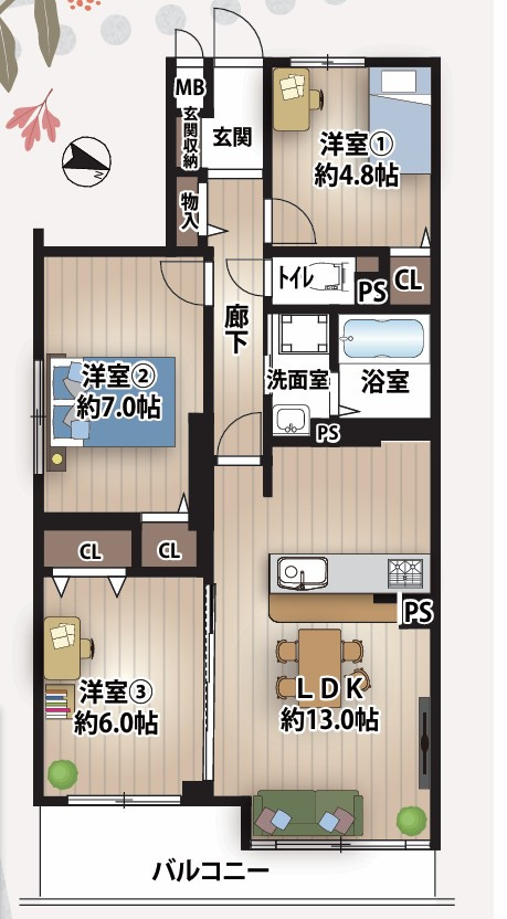 間取り：328000647703
