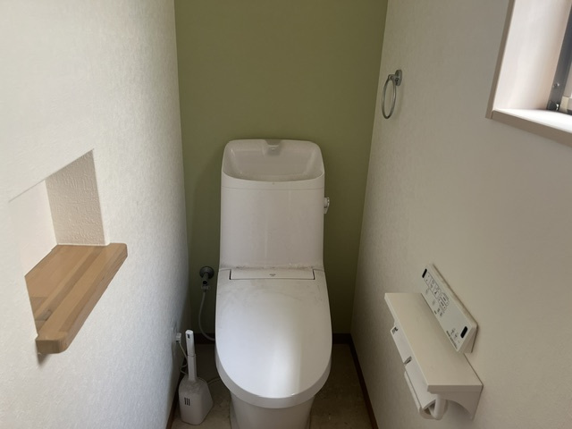 ゆったりとした空間のトイレです