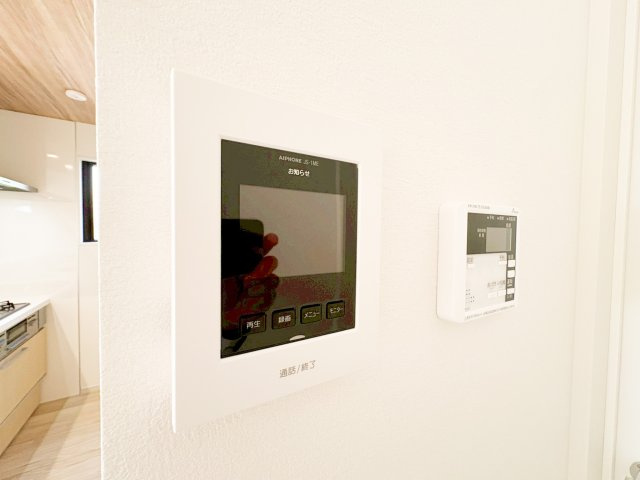 モニター付きインターホンでセキュリティ面も安心です