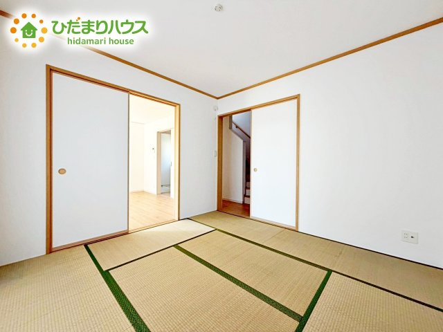 赤ちゃんスペースや客間など、多彩な用途で使用できる和室☆