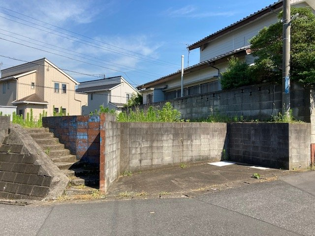清見台東　土地　木更津駅　駐車場と階段　