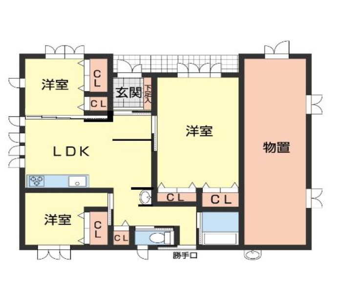 間取りは2SLDKになります。