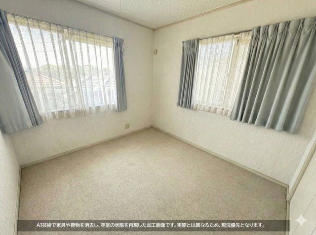 開放感のある眺望をご覧いただけるお部屋です(※「AI家具消し」により家具がないイメージ写真になります。実際内見時は家具がある状態になりますのでご了承ください。)