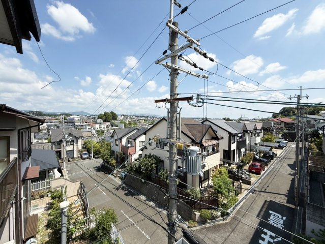 2階ベランダからの北東側の眺望です。（2026年8月現在）