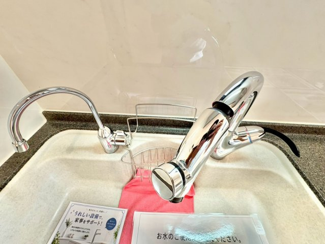 浄水器付きシステムキッチンです