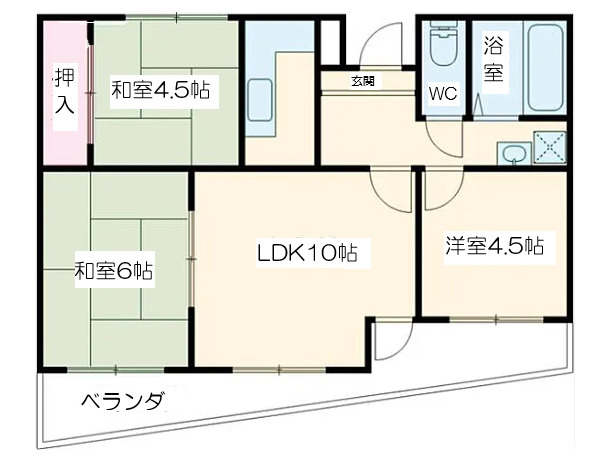 3LDKです。